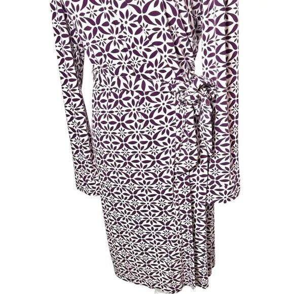 Diane Von Furstenberg Geometric Print Wrap Dress Size 14 - New with Tags - Picture 3 of 6